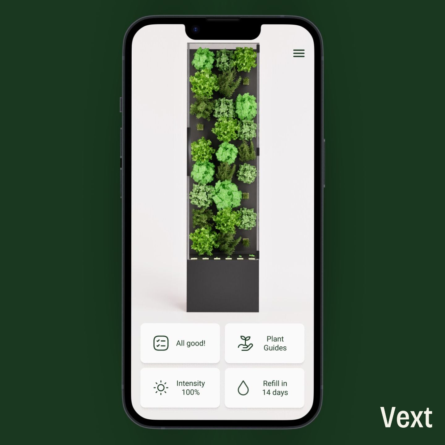 app controlled grow cabinet